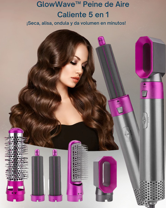 GlowWave™ - PEINE DE AIRE CALIENTE 5 EN 1